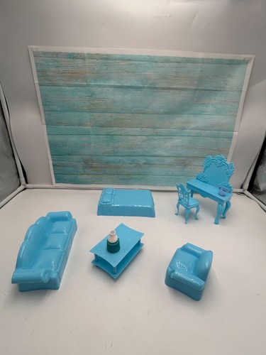 Petit salon bleu chambre - salon, et